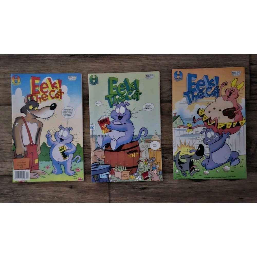 Eek! THE CAT #'s 1 2 3 ~ FULL SET  1994 TV Show Comic Book Eek